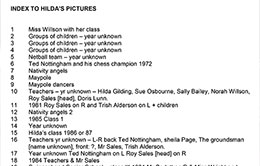 Index to Hilda's School Photos